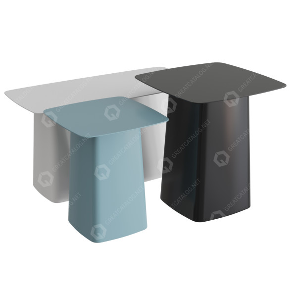 Side Tables Vitra Metal Outdoor 3D model
