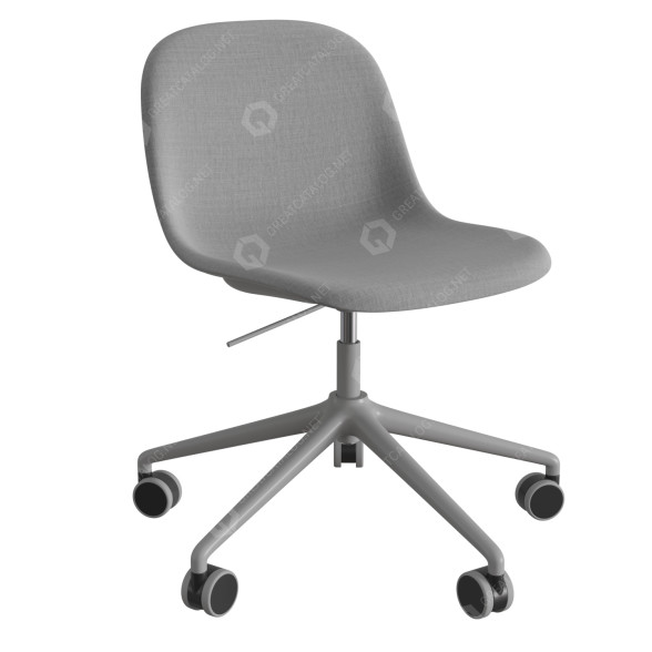 Офісний стілець Muuto Fiber Swivel Base 3D модель