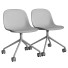 Офісний стілець Muuto Fiber Swivel W Castors - MoJIoKo