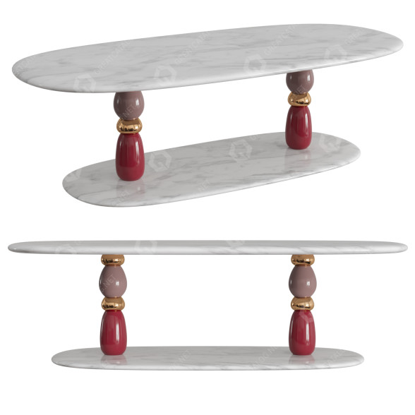Coffee Table Kooku Gaea by Ini Archibong 3D model