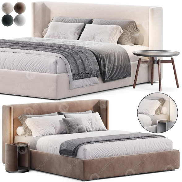 Bed Restoration Hardware Lawson 3D model