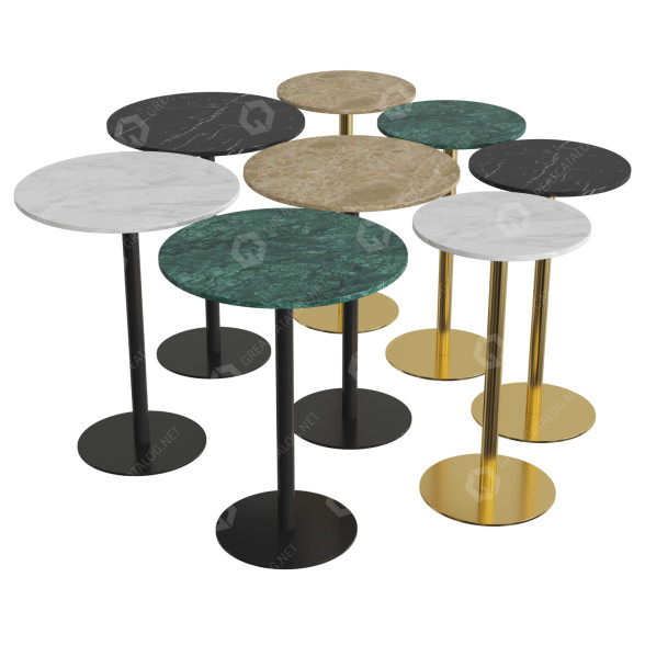 Stoły barowe Gubi Round 1 0 model 3D