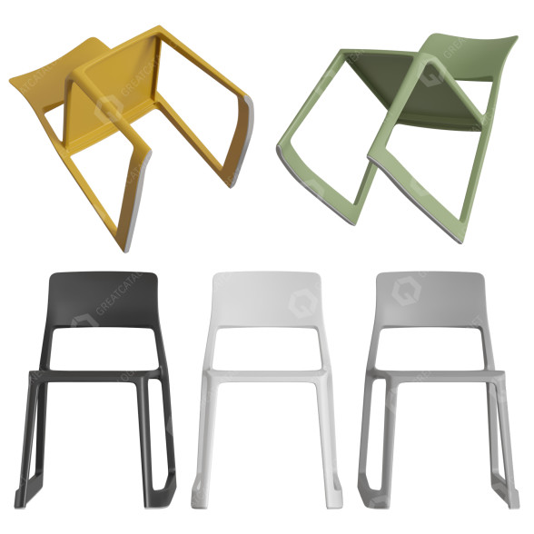Silla Vitra Tip Ton Modelo 3D