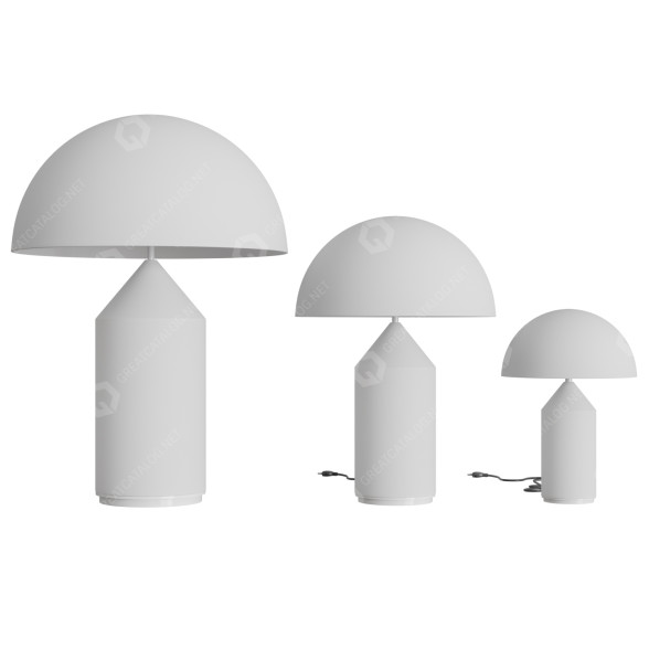Lampy stołowe Oluce Atollo Glass model 3D
