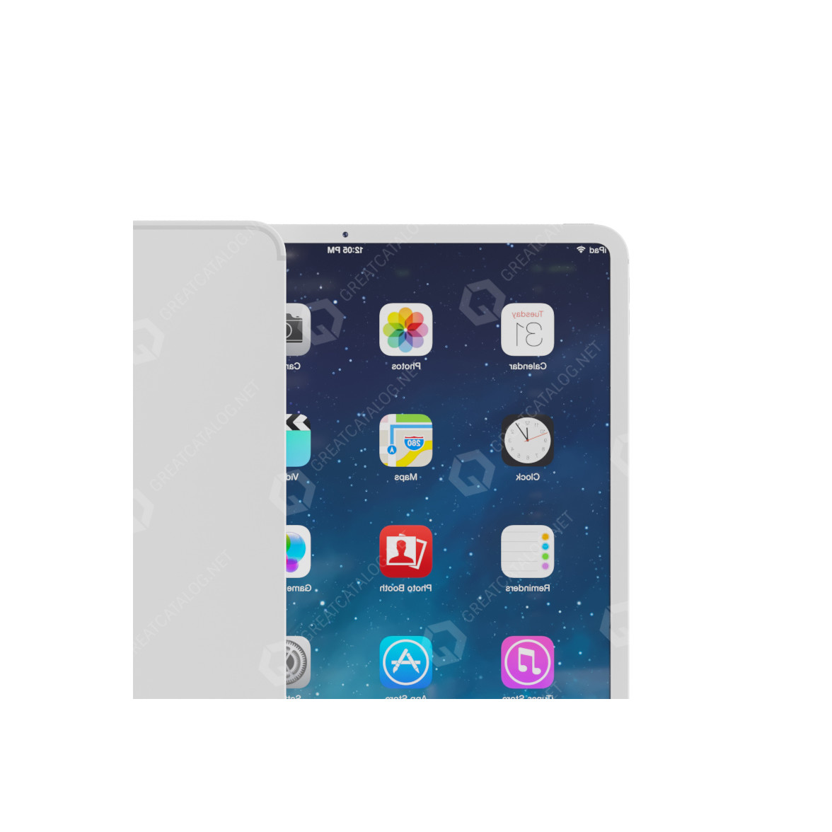 iPad - OBJ iPad Pro 12 9-inch Space Gray 3D model | CGTrader