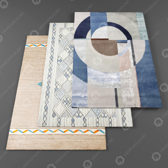 Teppiche Set 4 3D-Modell