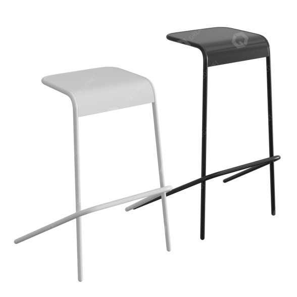 Taburetes de bar Cappellini Alodia Modelo 3D