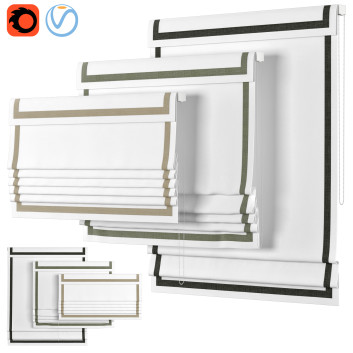 Римські штори Shades Faux Linen Border by Loganova