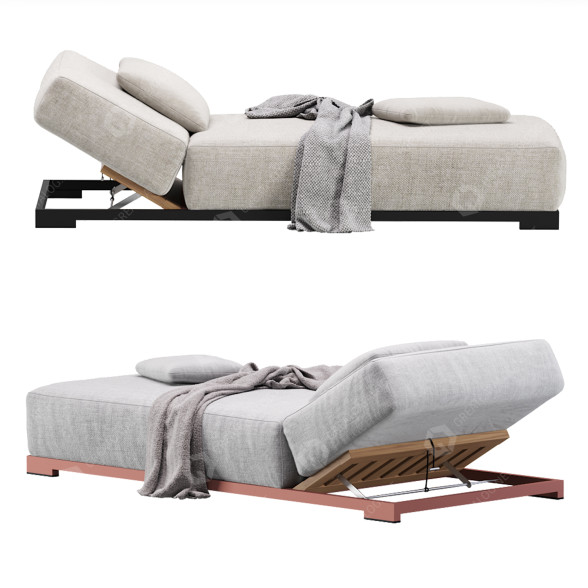 Chaise Longue Flexform Milos 3D-Modell