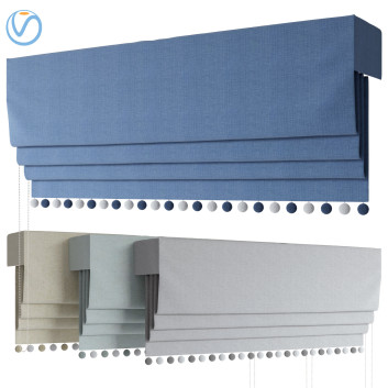 Рулонні штори Roman Curtains Amy Joanne Interiors Ian Mankin 3D модель
