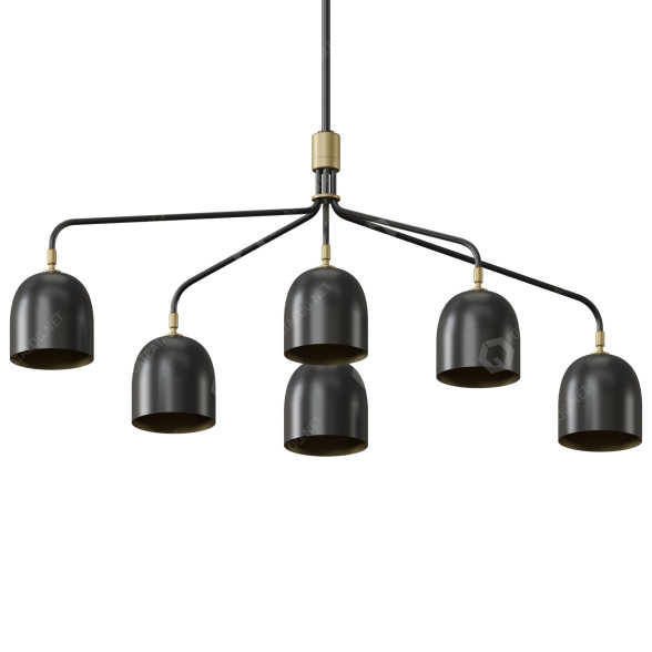 Chandelier Gubi Howard 6 Arm 3D model