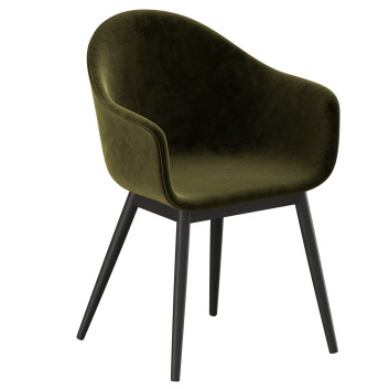 Стілець Audo Harbour Wooden Base Upholstered