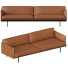 Диван Muuto Outline 3 Seater Brown - MoJIoKo