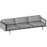 Canapé Muuto Outline 3 Seater Gray - MoJIoKo