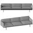 Canapé Muuto Outline 3 Seater Gray - MoJIoKo