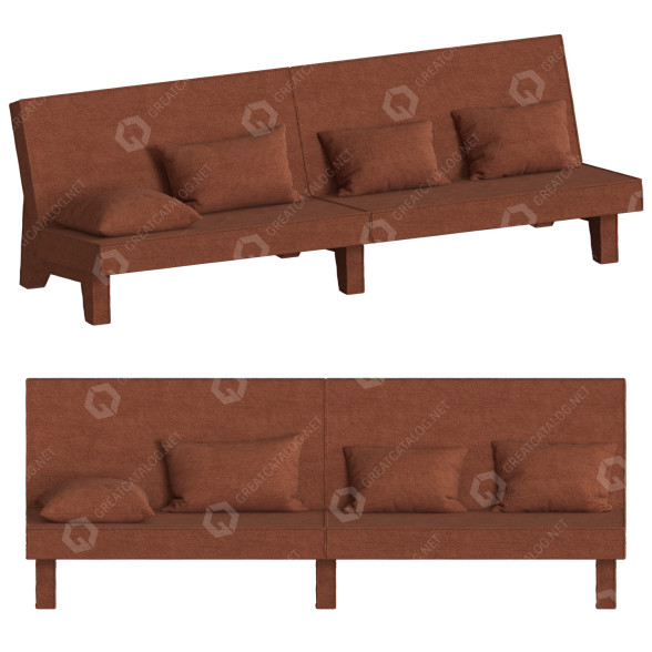 Sofa Massproductions Bam! 4 Seater 3D model