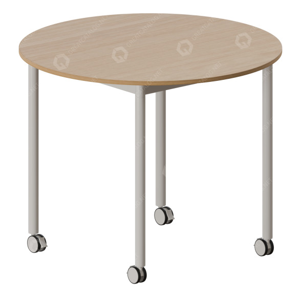 Mesa Muuto Base with Castors Modelo 3D