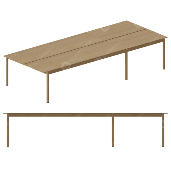 Робочий стіл Muuto Linear System 3D модель
