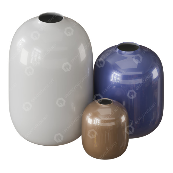 Vases Cappellini Arya modèle 3D