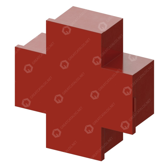 Полка Cappellini Cross Cabinet 3D модель