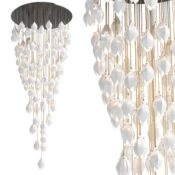 Люстра Modern Ceramics Petals Led