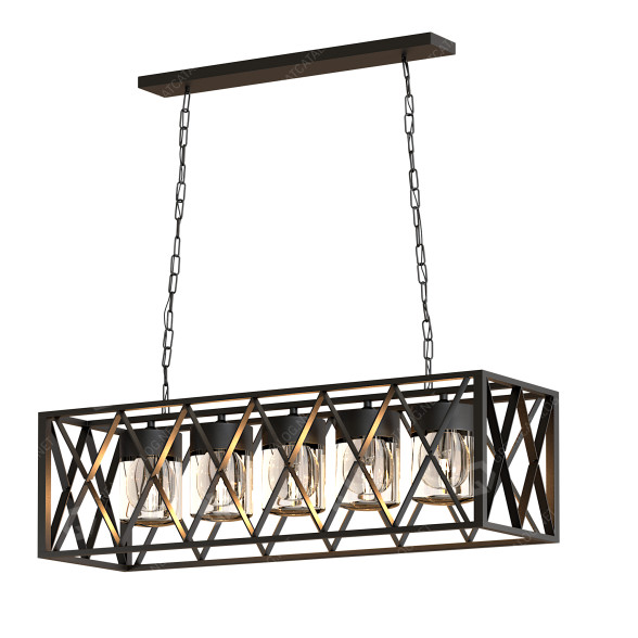 Lampa wisząca Black 9945-5 5xE27 model 3D