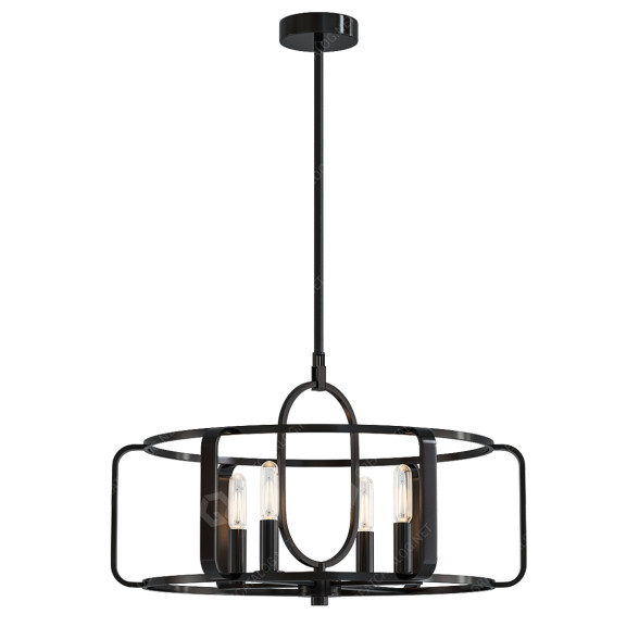 Люстра Savoy House Santina 4-Light Convertible Semi Flush 3D модель