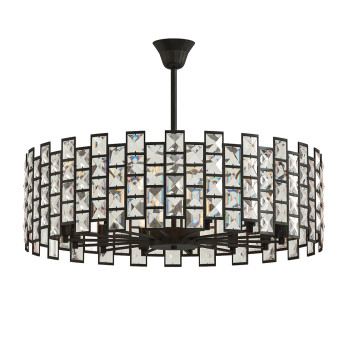 Люстра Stensi Round Crystal Black
