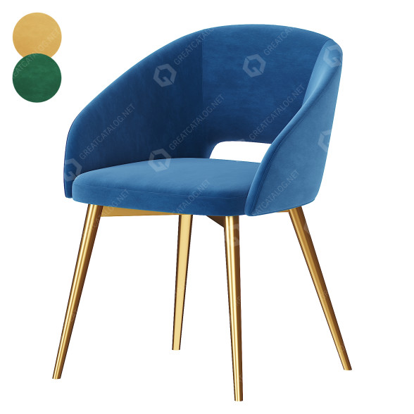 Stuhl Baxton Studio Vianne Glam 3D-Modell