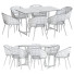 Table and Chairs Baxton Studio Vianne Glam - DayToday