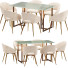 Table and Chairs Baxton Studio Vianne Glam - DayToday