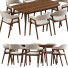 Table and Chairs Article Savis Mist - DayToday