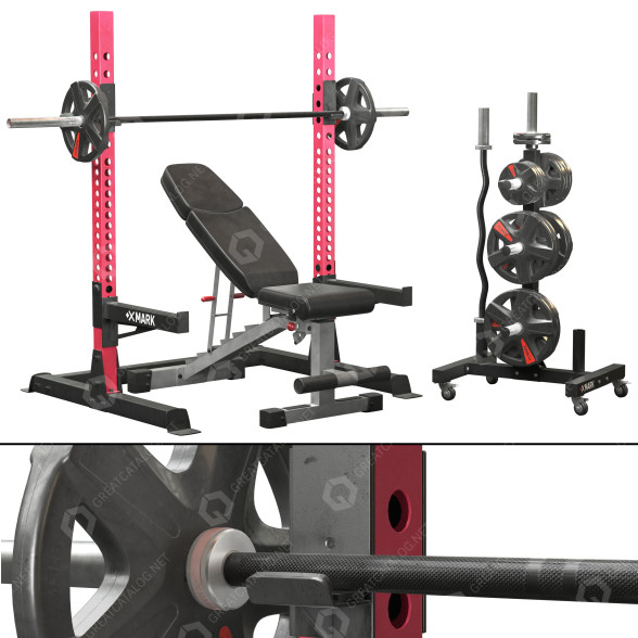 Тренажер XMARK Squat Rack Home Gym Package 3D модель