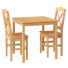 Стол и стулья Solid Pine Natural Wood - Yunusxon3d
