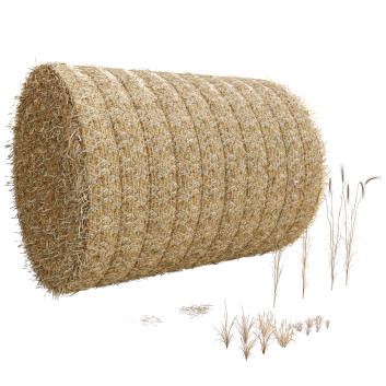 Trawa HQ Round Hay Bale Farm Ground Model 3D
