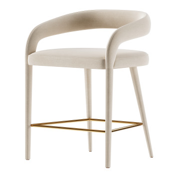 Барний стілець CB2 Lisette White Counter