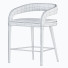 Tabouret de bar CB2 Lisette White Counter - DayToday