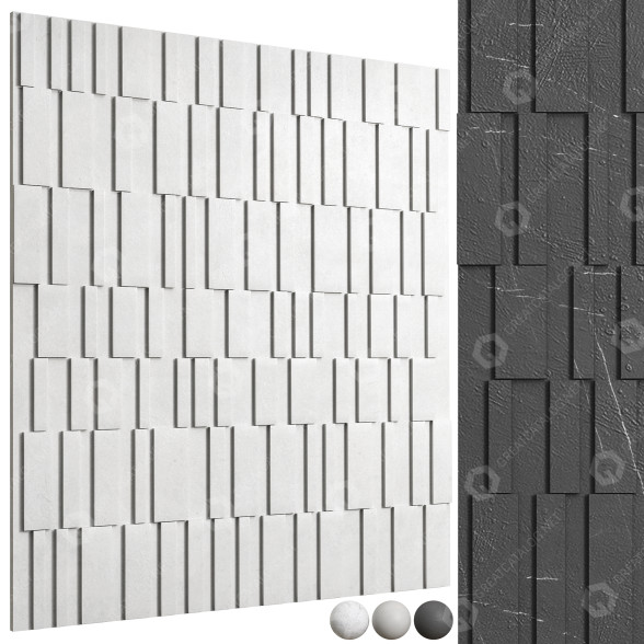 Panneau mural Pannol 2 modèle 3D