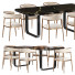 Table and Chairs CB2 Play and Valini Nordic Accent - DayToday