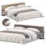 Cama y mesitas de noche Desiree Kubic 24 - Rivera 3D