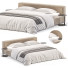Cama y mesitas de noche Desiree Kubic 24 - Rivera 3D