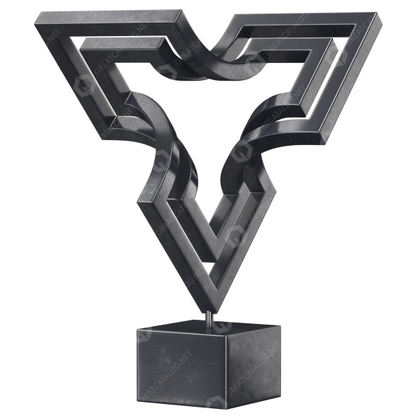 Statuette Levitating Bi-Structure by Nikolaus Weiler 3D-Modell