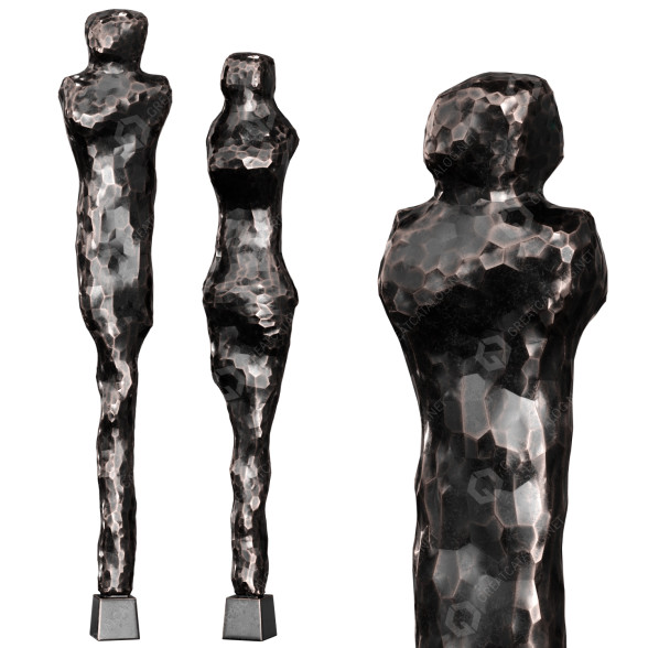 Sculptures Abstract Male and Female Figures modèle 3D