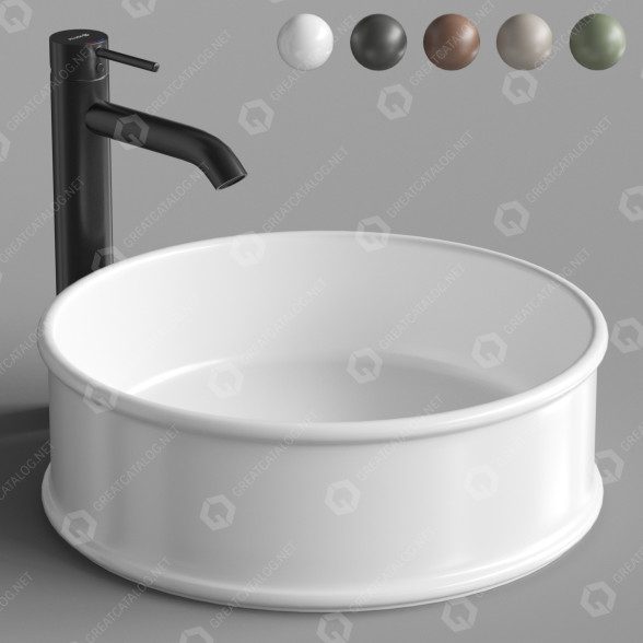 Umywalka Artceram Atelier ATL001 model 3D