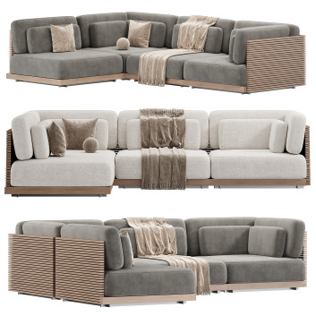 Sofa  Restoration Hardware Caicos 2 Model 3D