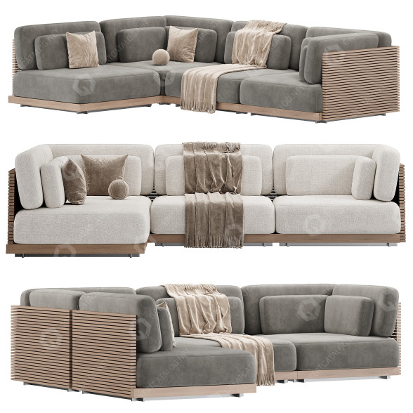 Sofá Restoration Hardware Caicos 2 Modelo 3D