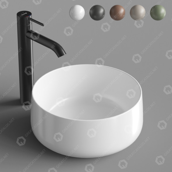 Umywalka Artceram Cognac 35 Col004 model 3D