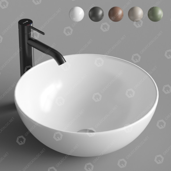 Umywalka Artceram La Ciotola 46 model 3D