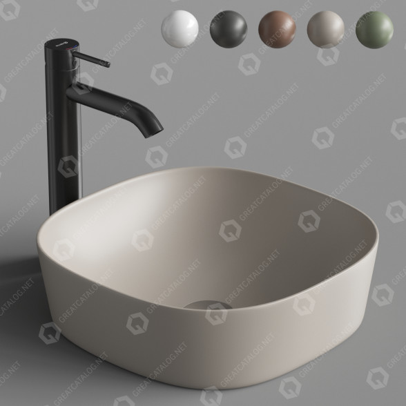 Waschbecken Artceram Ghost GHL001 3D-Modell