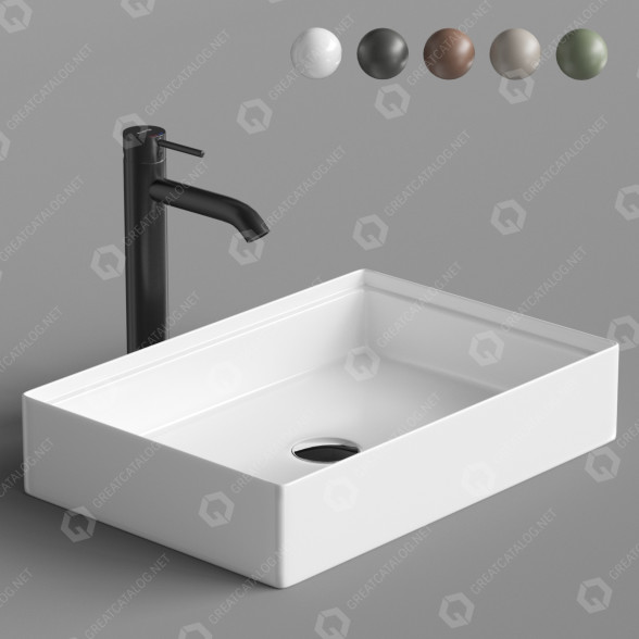 Waschbecken Artceram Scalino SCL002 3D-Modell